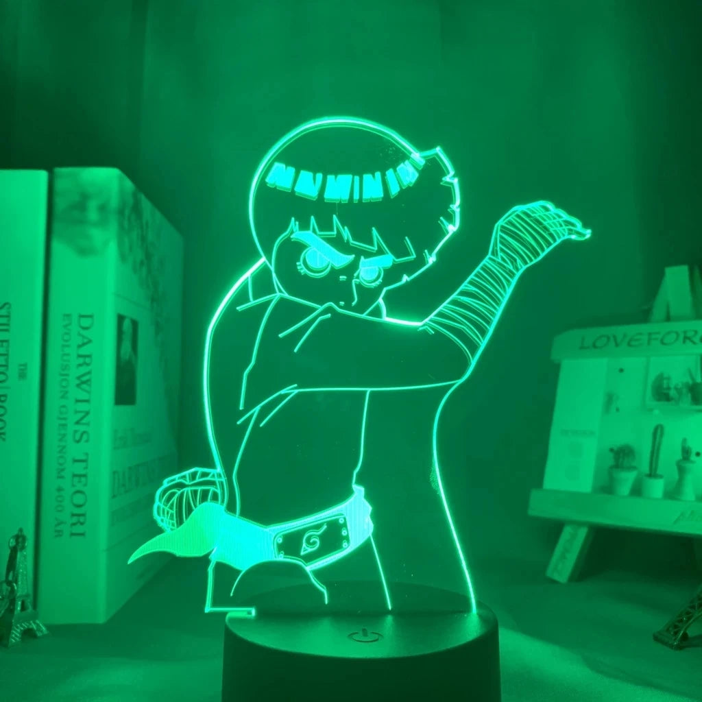 Naruto Team 7 3D LED Night Light – Uzumaki, Sasuke, Kakashi | 16-Color Acrylic Lamp with Remote