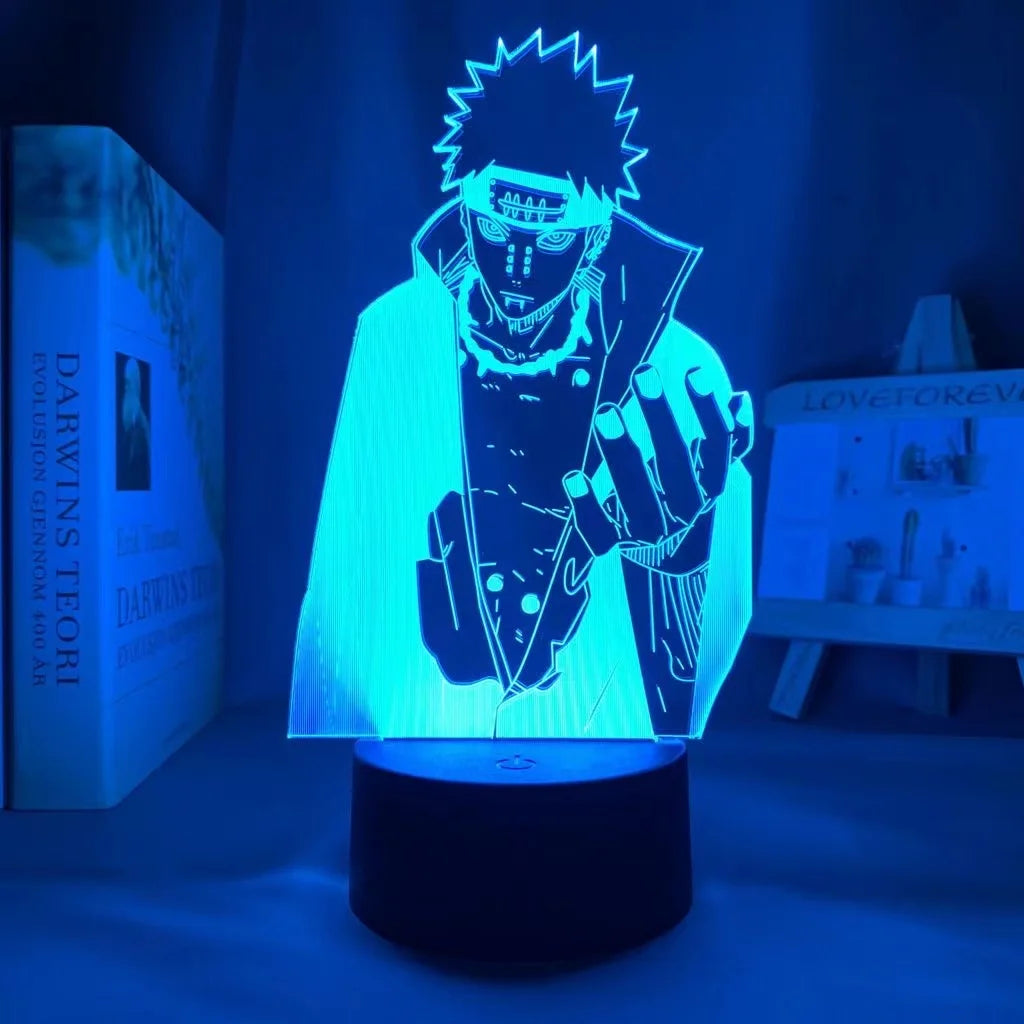 Naruto Team 7 3D LED Night Light – Uzumaki, Sasuke, Kakashi | 16-Color Acrylic Lamp with Remote