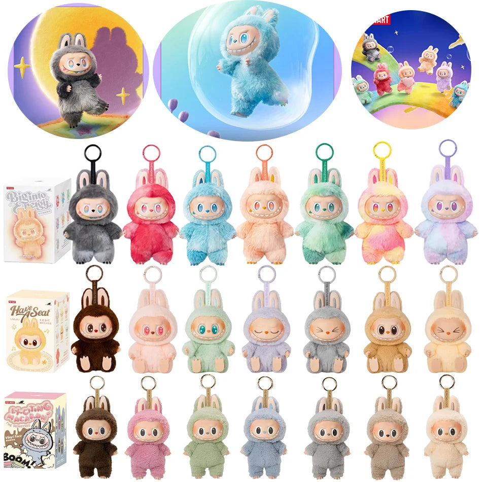 Kawaii Labubu Monster Keychain – 1:1 Blind Box PVC Pendant 