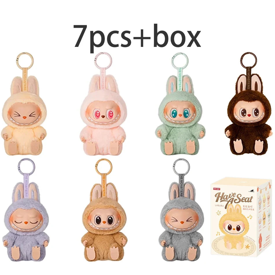 Kawaii Labubu Monster Keychain – 1:1 Blind Box PVC Pendant 