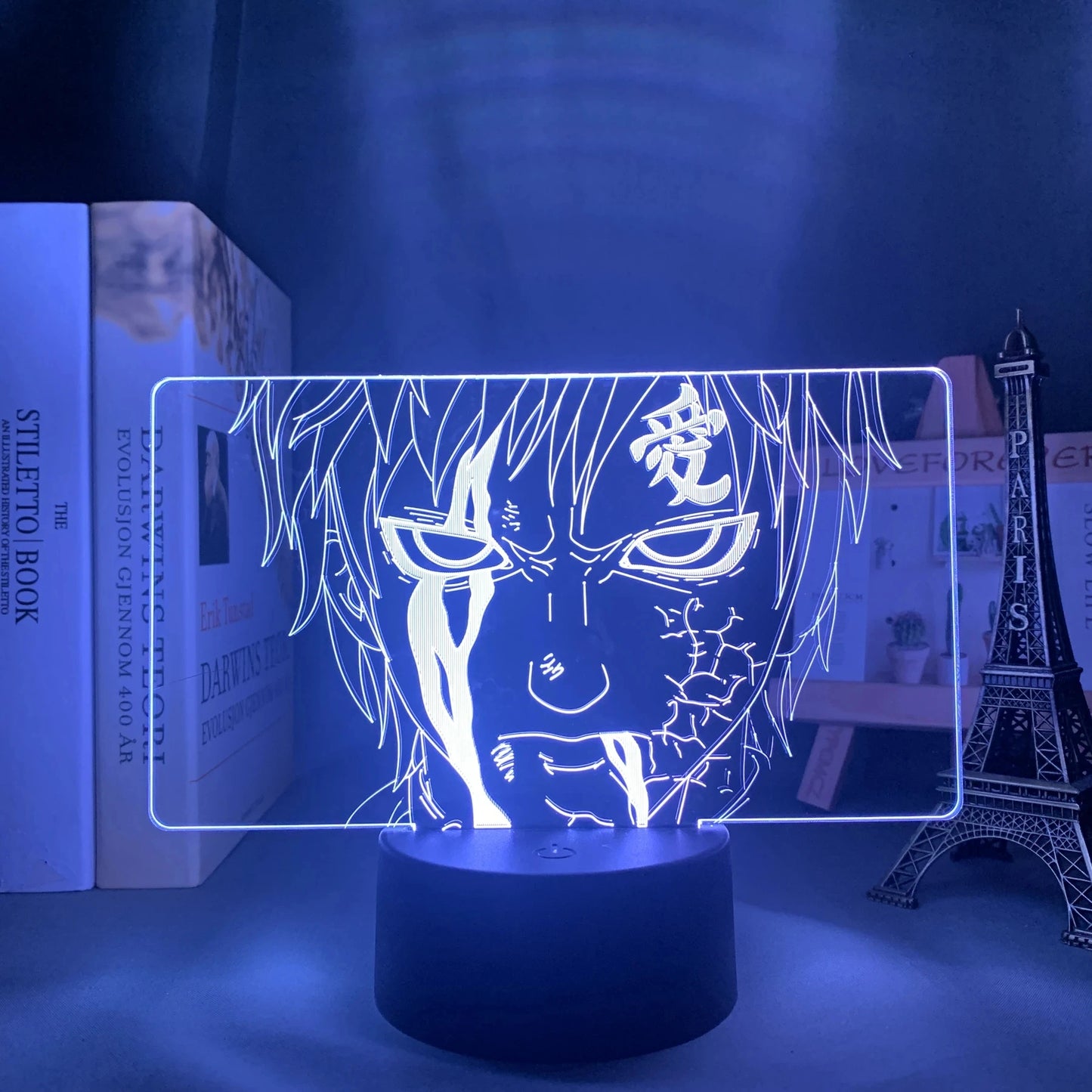 Naruto Team 7 3D LED Night Light – Uzumaki, Sasuke, Kakashi | 16-Color Acrylic Lamp with Remote