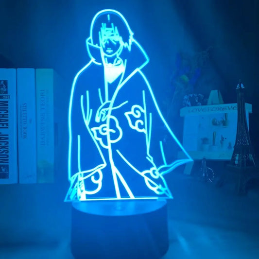 Naruto Team 7 3D LED Night Light – Uzumaki, Sasuke, Kakashi | 16-Color Acrylic Lamp with Remote